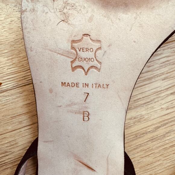 Adrienne Vittadini Black Satin Bow Detail Sling Back Heel Size 7 - Picture 10 of 13